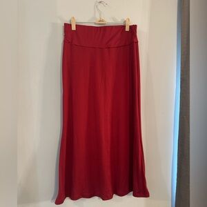 Elegant Red Women's Skirt